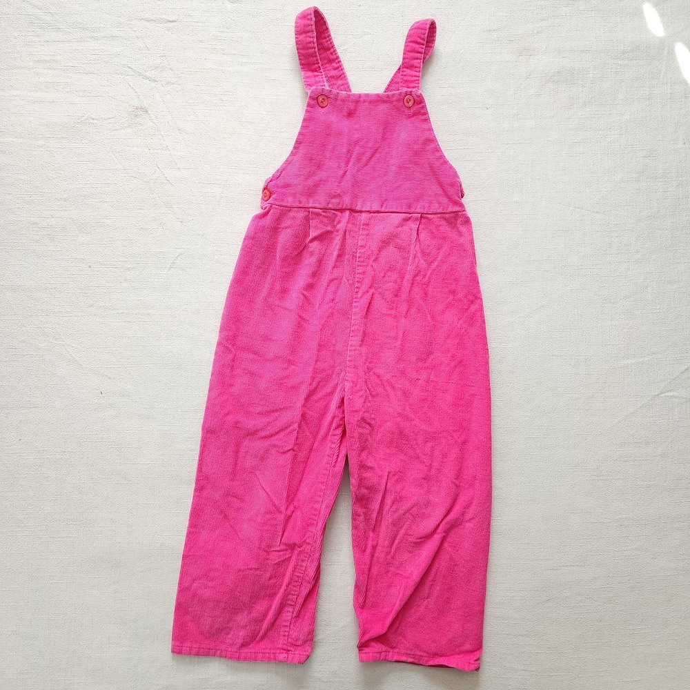 Vintage Pink Corduroy Overalls 3t